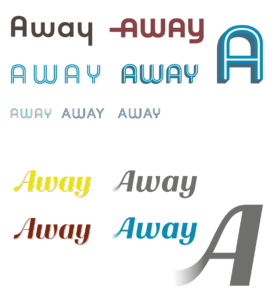 away logotype proposals